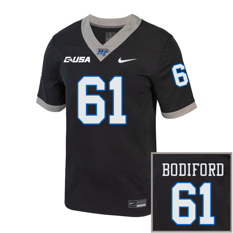 Men-Youth #61 J'Shun Bodiford Middle Tennessee State Blue Raiders 2023 College Football Jerseys Stit
